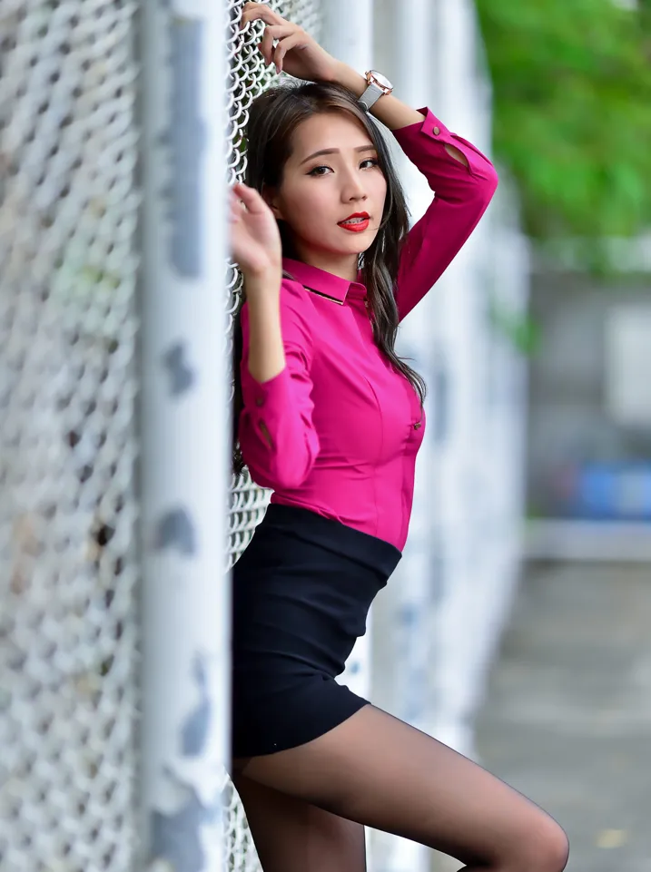 [Mzsock] NO.199 Anita Huang Yunfei OL black silk high heels beautiful legs street photography#[105P]-63